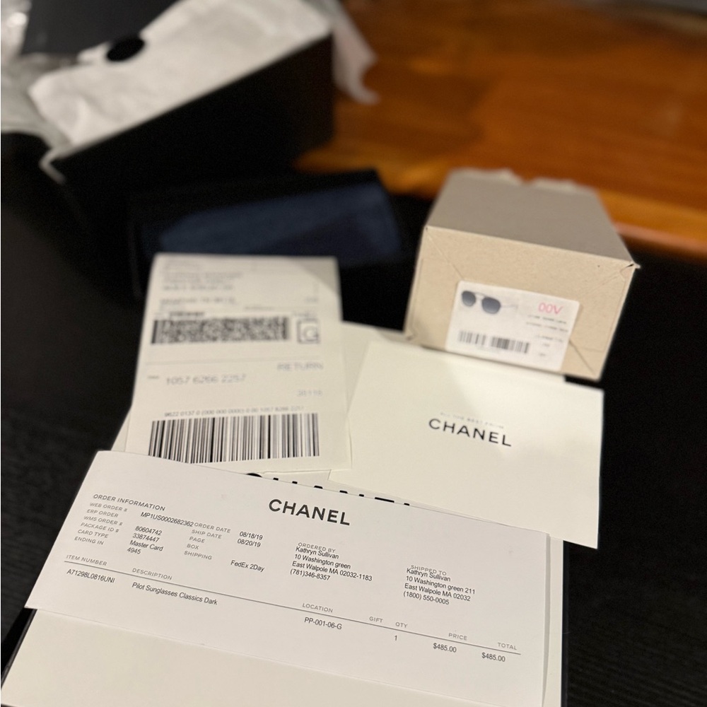 CHANEL Black and Gray Sunglasses - Picture 9 of 13